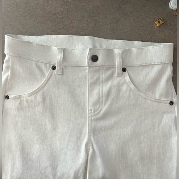 HUE white denim leggings-super stretch and soft-elastic waistband-Size S US - Picture 4 of 12